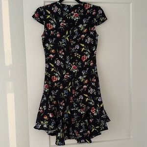 Likely Beckett Flounce Hem Floral Mini Dress